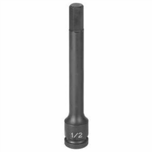 Grey Pneumatic 1/2" Drive x 1/4" Hex Driver 6" Length (150mm)