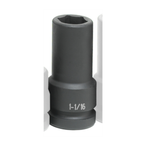 Grey Pneumatic 1" Drive x 1-1/16" Extra-Deep Thin-Wall Socket