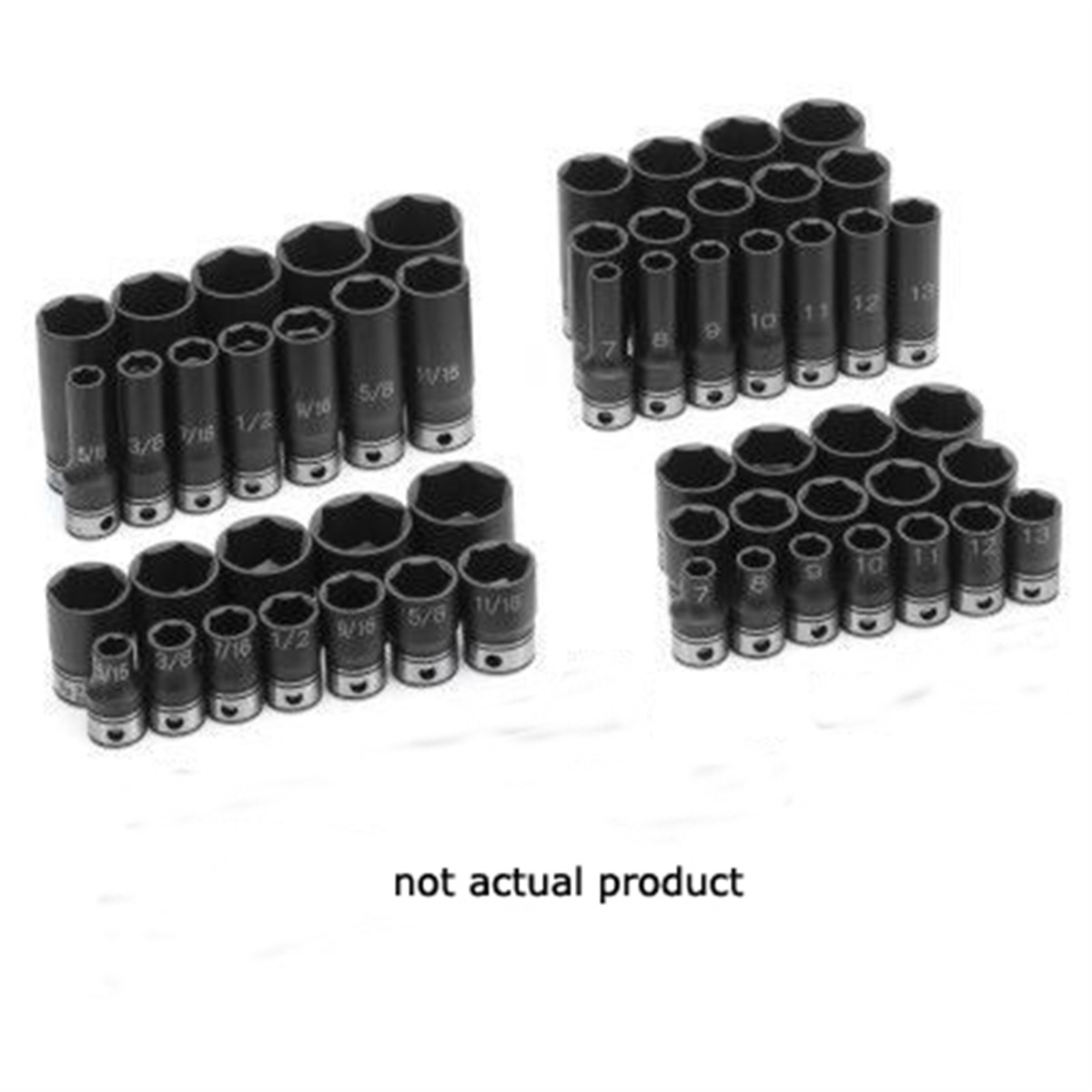 Grey Pneumatic 3/8" Drive x 9/16" Standard Duo-Socket - 6 Point