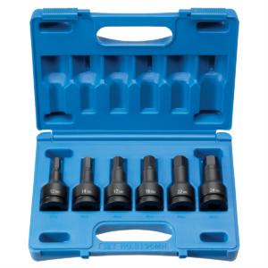 Grey Pneumatic 3/4" Drive 6 Piece Hex Driver Metric Set