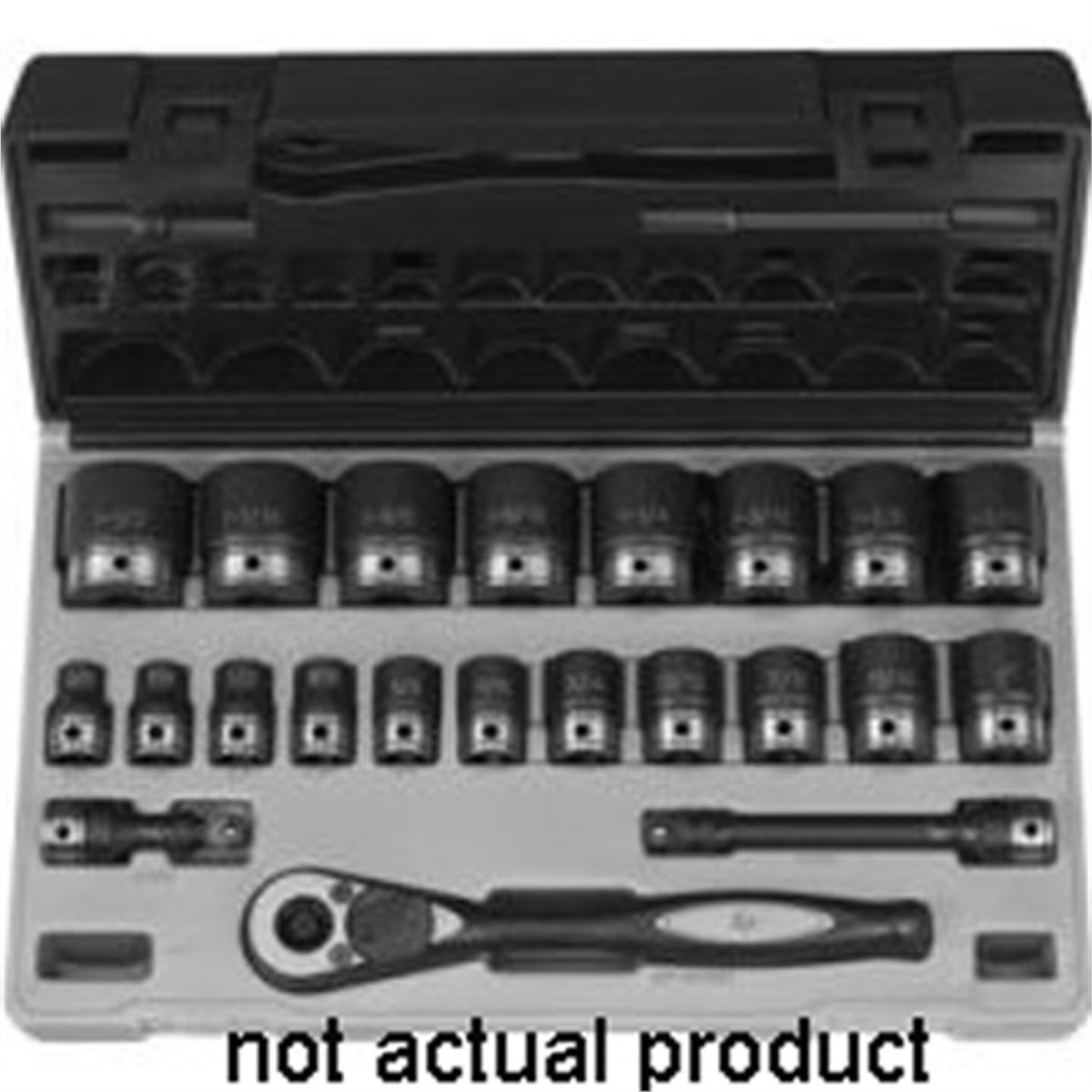 Grey Pneumatic 1/2" Drive x 9/16" Standard Duo-Socket - 6 Point