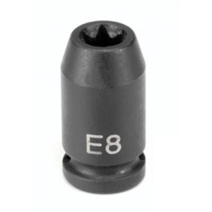 Grey Pneumatic 1/4" Drive x E10 External Star Impact Socket