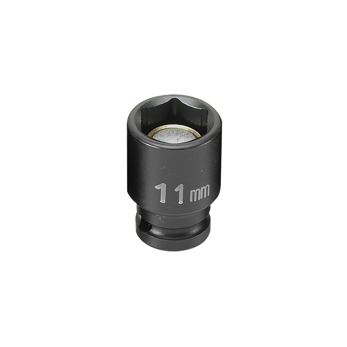 Grey Pneumatic 1/4" Drive x 11mm Magnetic Standard Socket