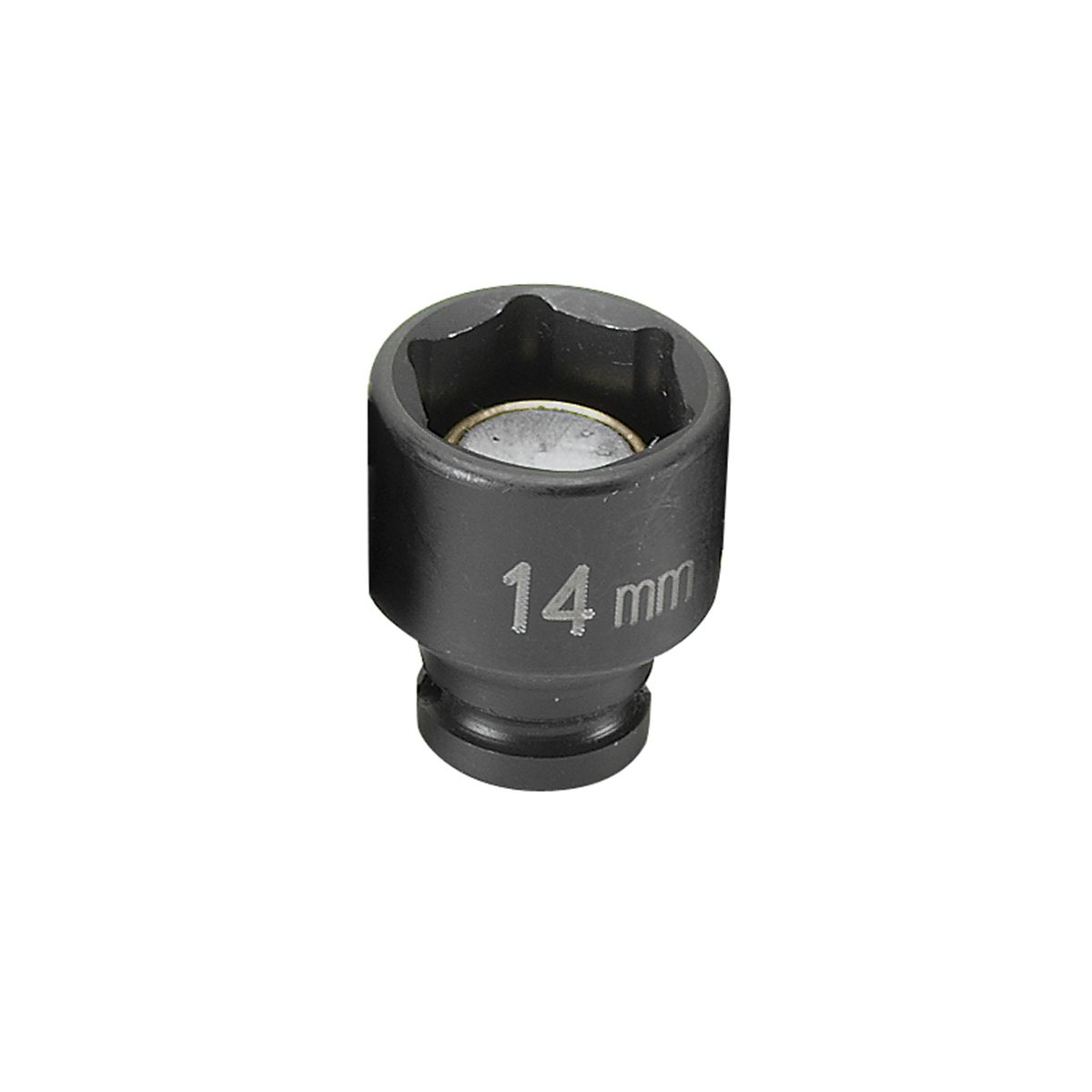 Grey Pneumatic 1/4" Drive x 14mm Magnetic Standard Socket