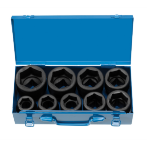Grey Pneumatic 1" Drive 9 Piece Standard "Jumbo" Set