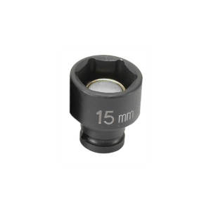 Grey Pneumatic 1/4" Drive x 15mm Magnetic Standard Socket