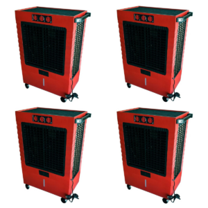 Hessaire M270R 5300 Cfm High Velocity Cooling Fan with Storage - 4 Count