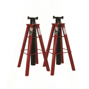 American Forge & Foundry Jack Stands - 10 Ton Capacity - Pin Style - High Lift - Pair