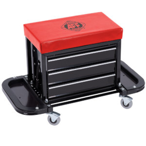 American Forge & Foundry 3-Drawer Rolling Toolbox Seat - 300 Lbs. Capacity