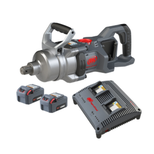 Ingersoll Rand 1 Inch 20V Cordless Impact Wrench 2 Battery Kit, 2600 ft-lb Torque, Friction Ring-Thru-hole Retainer, D-Handle