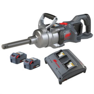 Ingersoll Rand 1 Inch 20V Cordless Impact Wrench 2 Battery Kit, 6 Inch Ext Anvil, 3000 ft-lb Torque, Friction Ring-Thru-hole Retainer, D-Handle