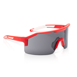 Jackson Safety Safety Glasses - MAXVIEW+ Series - Smoke Lens - Red Frame - STA-CLEAR Anti-Fog