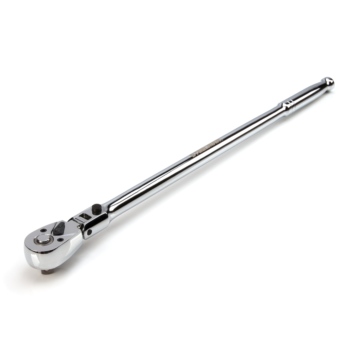 J S Products (steelman) 3/8-Inch Drive 72-Tooth 180-Degree Flex-Head Reversible Quick-Release Ratchet with 18-Inch Long Full Polish Handle