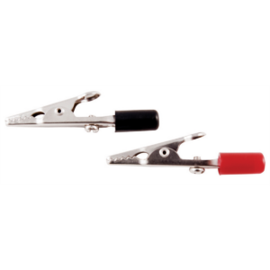 The Best Connection 2" 10A ALLIGATOR CLIPS W/PVC HANDLES R/B 5SETS