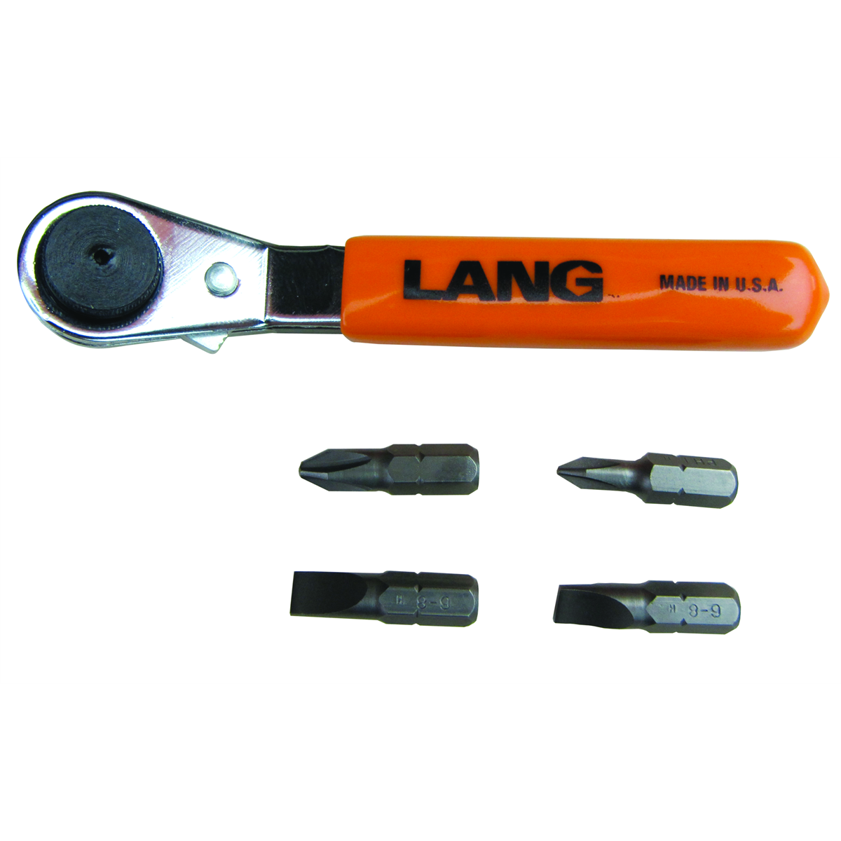 Lang Tools (Kastar) 5370 - 5-PC. Offset Ratcheting Screwdriver Bit Wrench Set