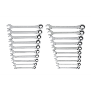 GearWrench 20 Piece 72-Tooth SAE/Metric Ratcheting Combination Wrench Set