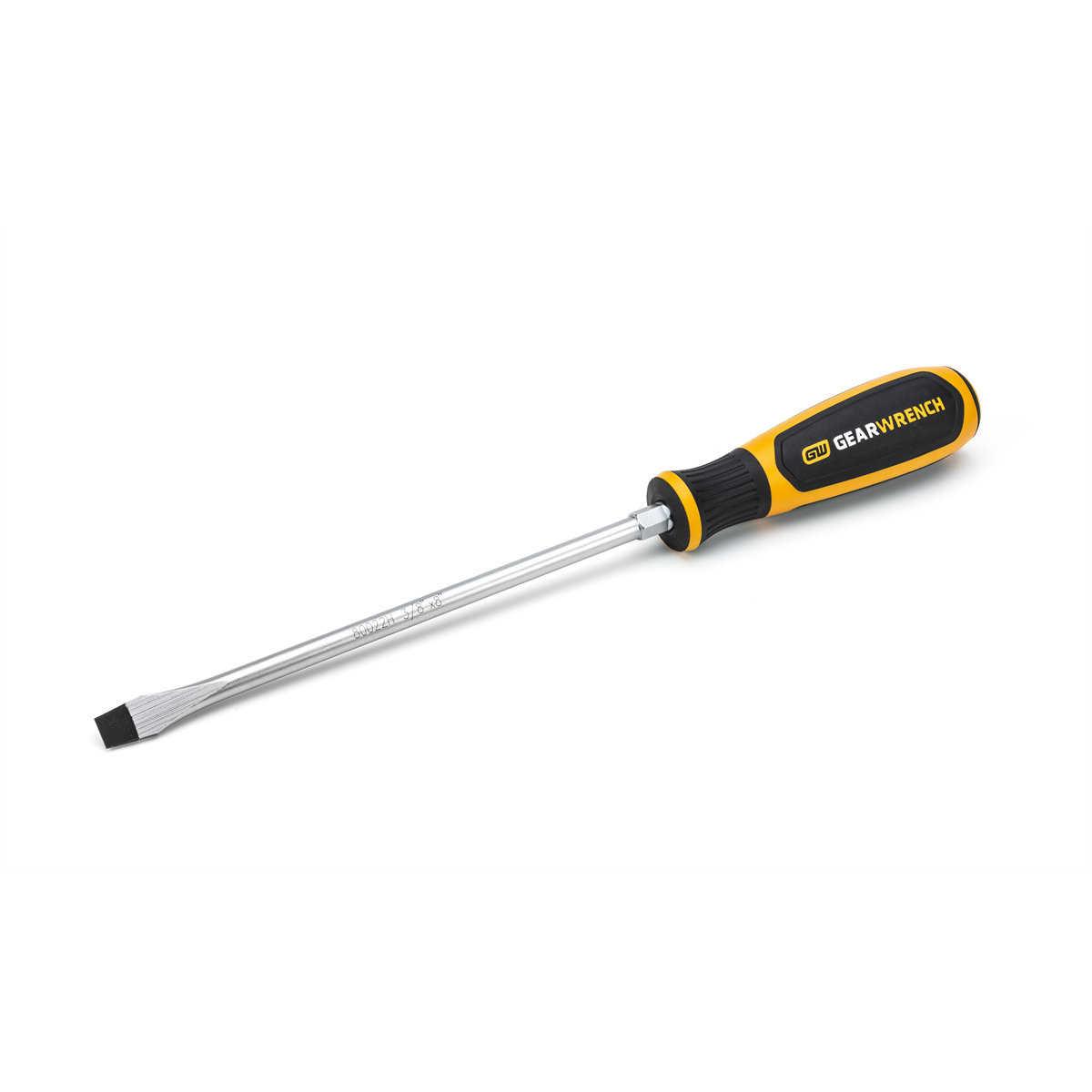 GearWrench 3/8 Inch x 8 Inch Slotted Dual Material Screwdriver