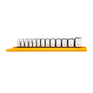 GEARWRENCH 13 Piece 1/4" Drive 6 Point Metric Hi-Viz Socket Set
