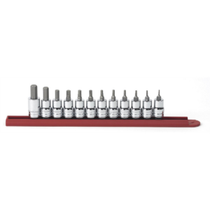 GearWrench 12 Piece 3/8 Inch Drive Hex Bit SAE Socket Set