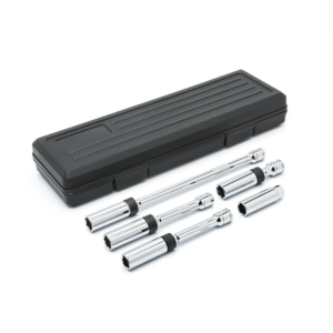 GearWrench 5 Piece 3/8 Inch Drive 6 Point Magnetic Swivel Spark Plug Socket Set