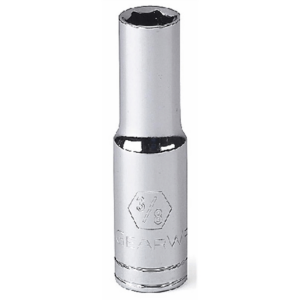 GearWrench 1/2 Inch Drive 6 Point Deep SAE Socket 1-1/8 Inch