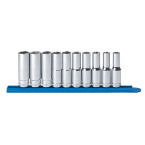 GearWrench 10 Piece 1/2 Inch Drive 6 Point Deep Metric Socket Set