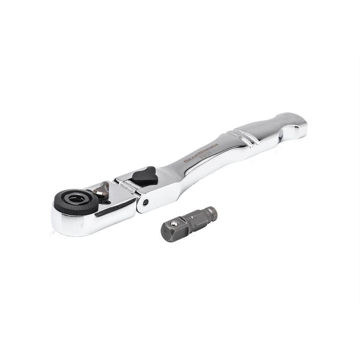 GearWrench 1/4 Inch Drive 72-Tooth Quick Release Locking Flex Slim Head Ratchet 6 Inch