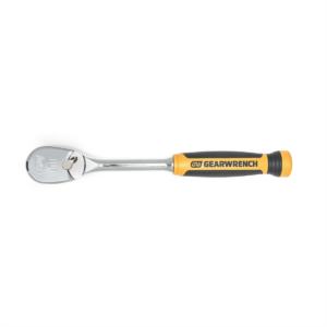 GearWrench 1/2 Inch Drive 90-Tooth Dual Material Teardrop Ratchet 11 Inch