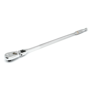 GearWrench 1/2 Inch Drive 90-Tooth Locking Flex Head Teardrop Ratchet 24 Inch