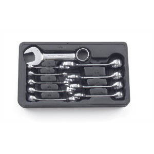 GearWrench 10 Piece 12 Point Stubby Combination SAE Wrench Set