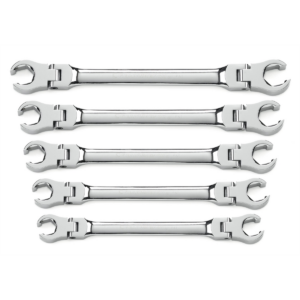 GearWrench 5 Piece Flex Head Flare Nut SAE Wrench Set