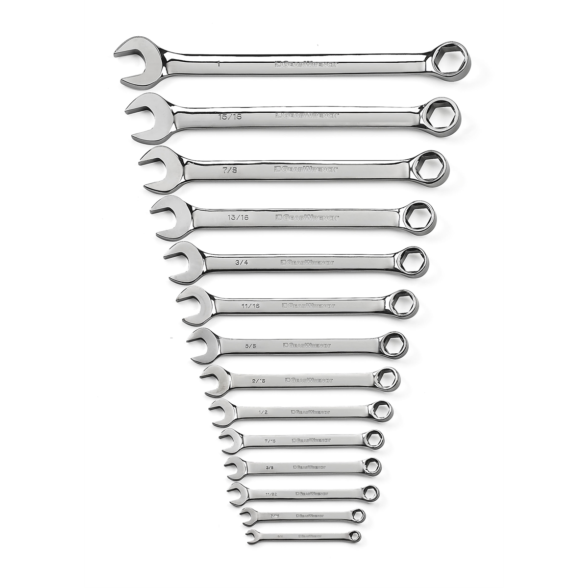 GearWrench 14 Piece 6 Point Combination SAE Wrench Set