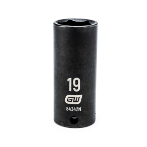 GearWrench 3/8 Inch Drive 6 Point Deep Impact Metric Socket 19mm