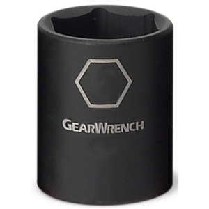 GearWrench 1/2 Inch Drive 6 Point Standard Impact Metric Socket 25mm
