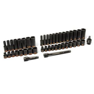 GEARWRENCH 44 Piece 3/8" Drive 6 Point Standard & Deep Impact SAE/Metric Hi-Viz Socket Set