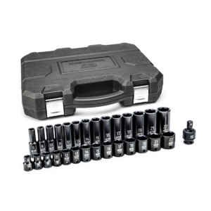GearWrench 29 Piece 3/8 Inch Drive 6 Point Standard & Deep Impact Metric Socket Set