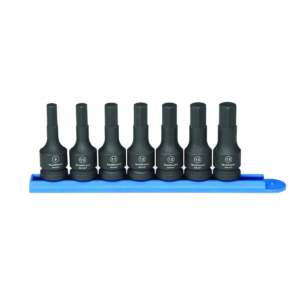 GearWrench 7 Piece 1/2 Inch Drive Hex Bit Impact Metric Socket Set