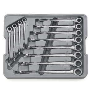 GearWrench 12 Piece 72-Tooth 12 Point XL X-Beam Ratcheting Combination Metric Wrench Set