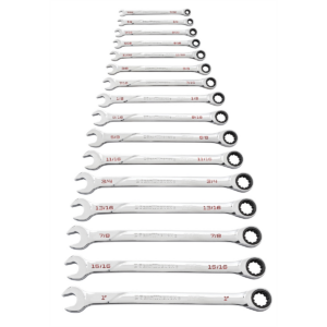 GearWrench 16 Piece 120XP Universal Spline XL Ratcheting Combination SAE Wrench Set