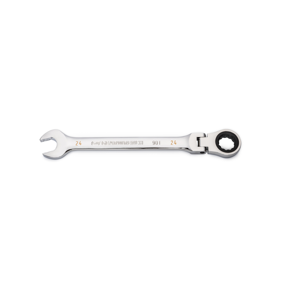 GearWrench 24mm 90-Tooth 12 Point Flex Head Ratcheting Combination Wrench