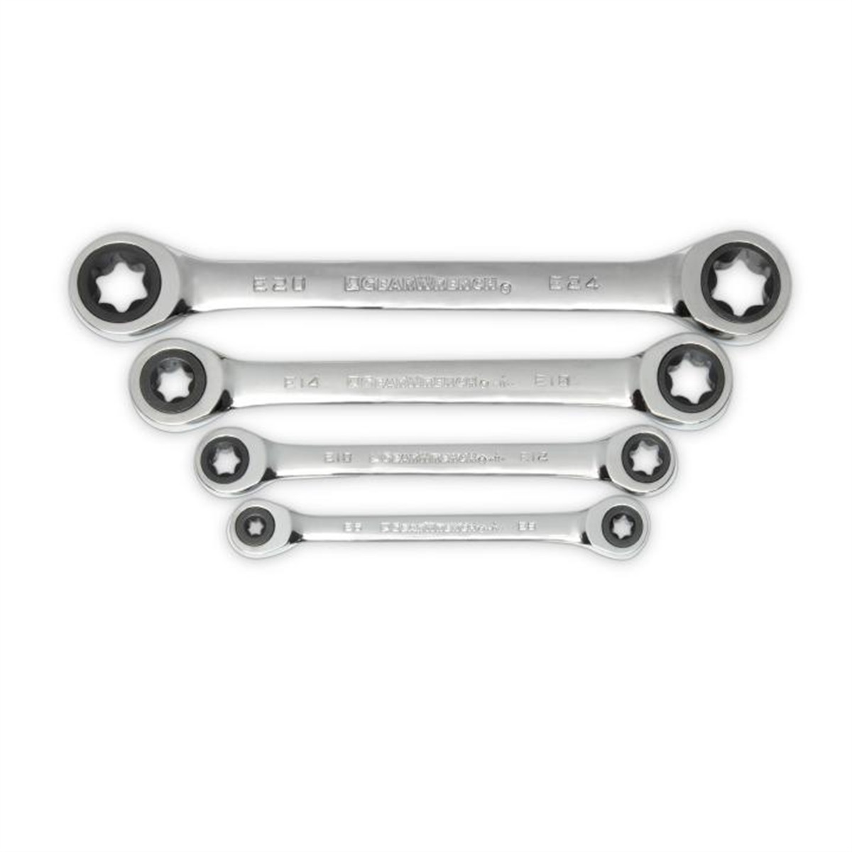GearWrench 4 Piece Double Box Ratcheting E-Torx Wrench Set