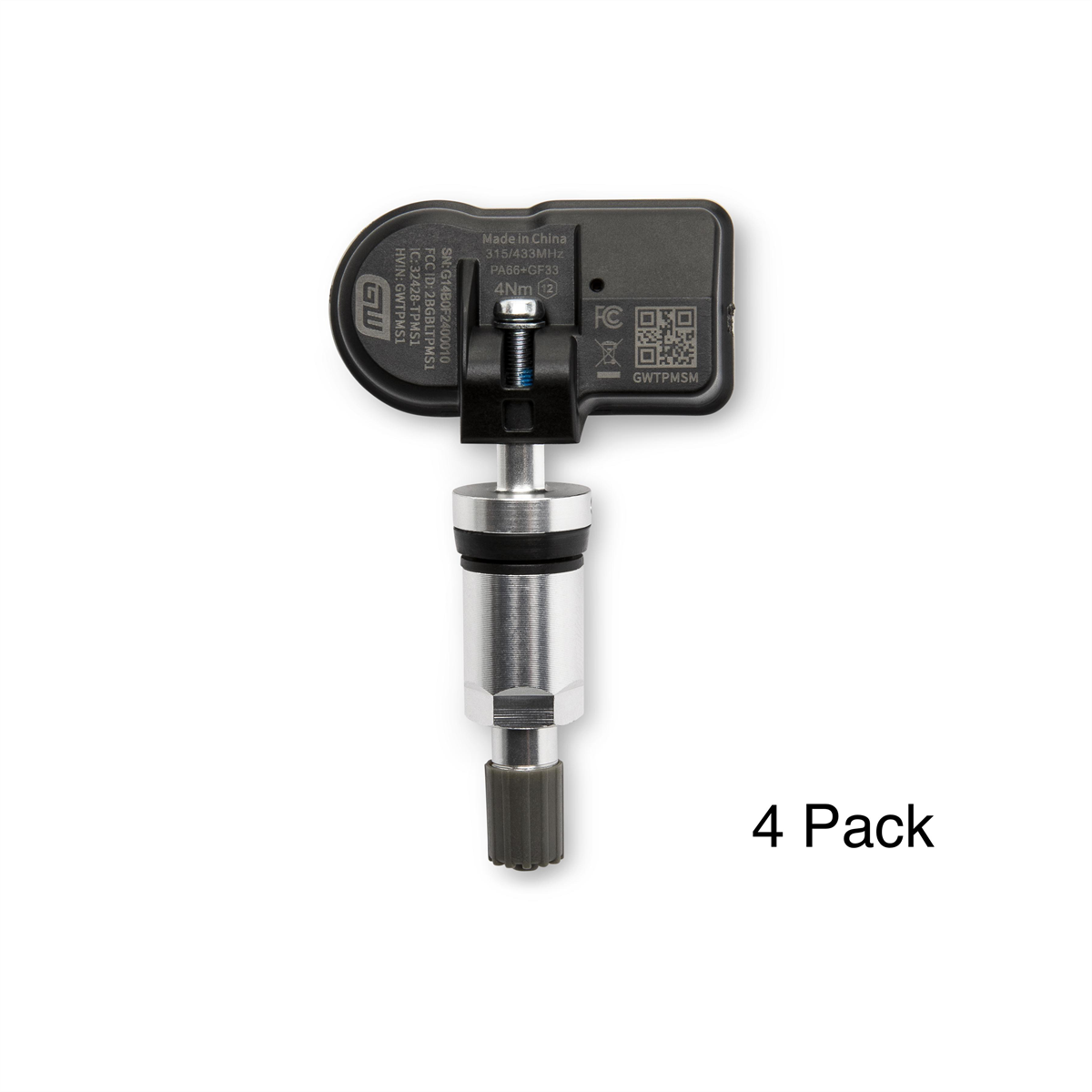 GearWrench Universal Programmable Metal TPMS Sensor - 4 Pack