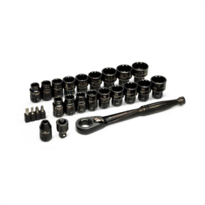GearWrench 25 Piece 3/8 Inch Drive Pass-Thru Ratchet and Socket Set