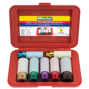 Ken-tool 7 Piece Thin-Wall Impact Socket Set