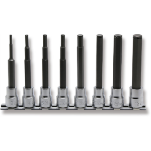 Ko-ken USA 3/8 Sq. Dr. Grip Ring Hex Bit Socket Set, 3mm-12mm - 8 pieces