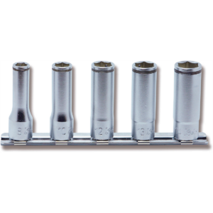 Ko-ken USA 3/8 Sq. Dr. Deep NUT GRIP Socket Set 8mm-14mm - 5 pieces