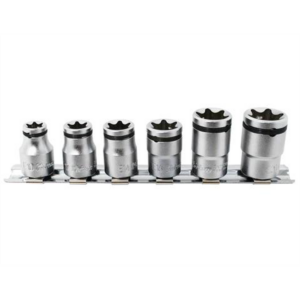 Ko-ken USA 3/8 Sq. Dr. 6 Piece NUT GRIP® TORX® Socket set E10-E20