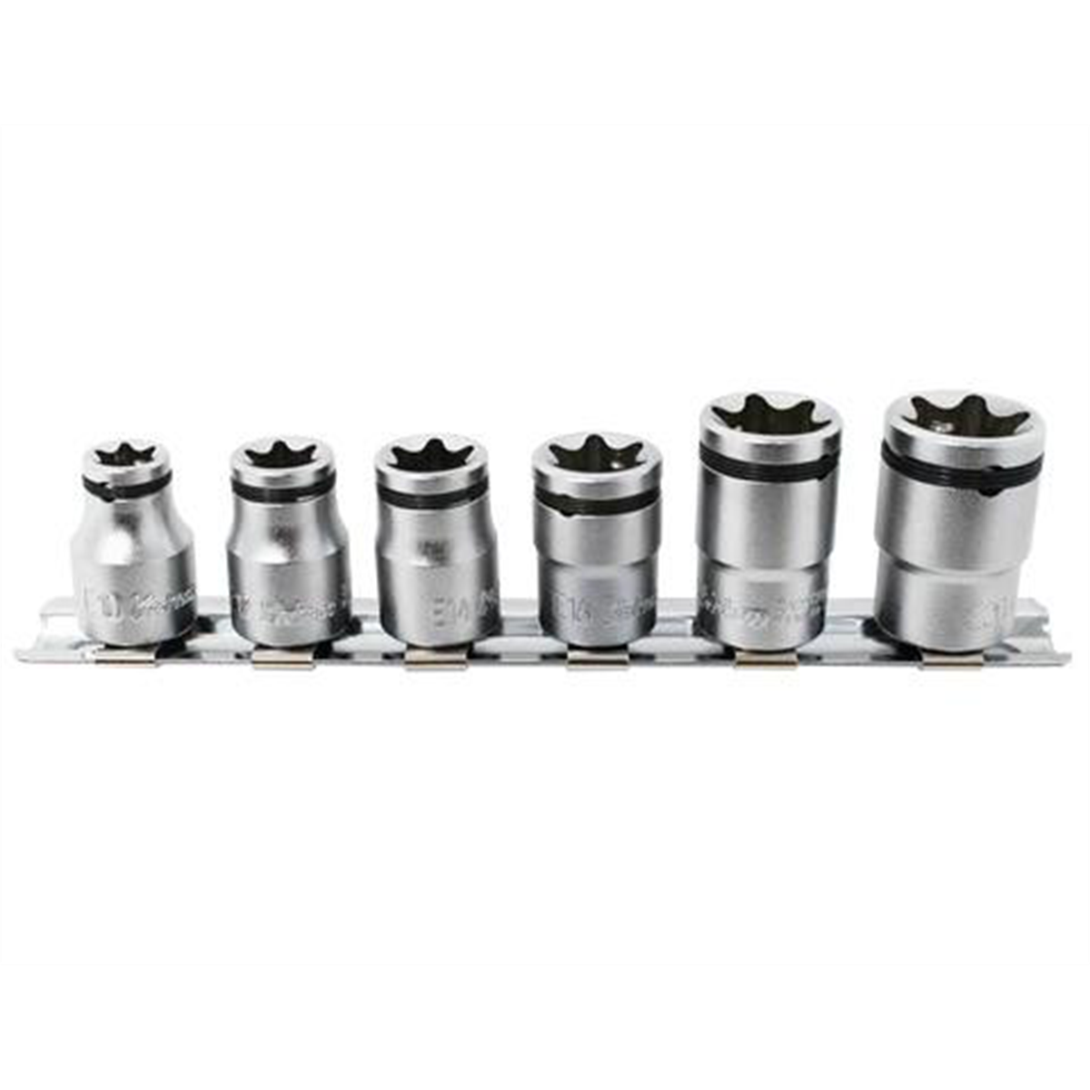 Ko-ken USA 3/8 Sq. Dr. 6 Piece NUT GRIP® TORX® Socket set E10-E20