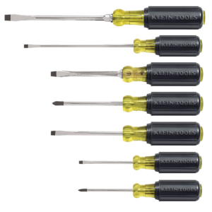 Klein Tools Screwdriver Set, Slotted and Phillips, 7-Piece