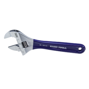 Klein Tools Slim-Jaw Adjustable Wrench, 8-Inch